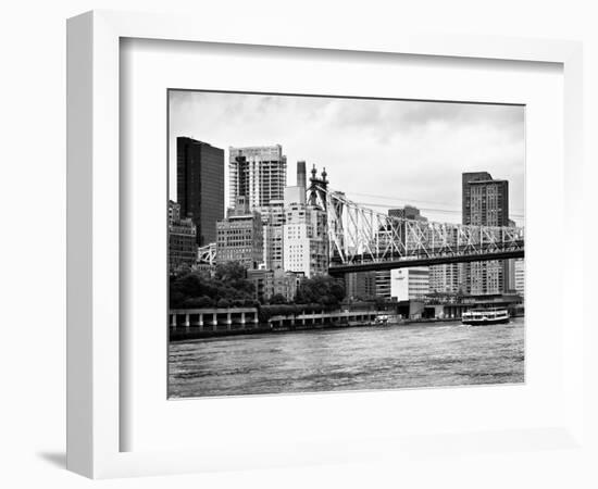 Ed Koch Queensboro Bridge, Sutton Place and Buildings, East River, Manhattan, New York-Philippe Hugonnard-Framed Photographic Print