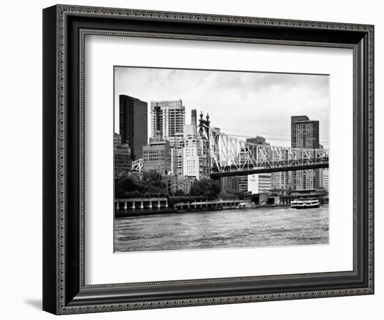 Ed Koch Queensboro Bridge, Sutton Place and Buildings, East River, Manhattan, New York-Philippe Hugonnard-Framed Photographic Print