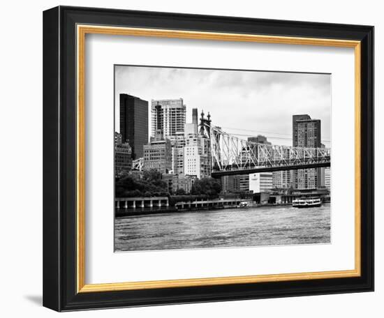 Ed Koch Queensboro Bridge, Sutton Place and Buildings, East River, Manhattan, New York-Philippe Hugonnard-Framed Photographic Print