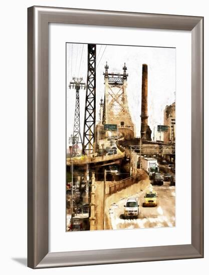 Ed Koch Queensboro Bridge Traffic II-Philippe Hugonnard-Framed Giclee Print