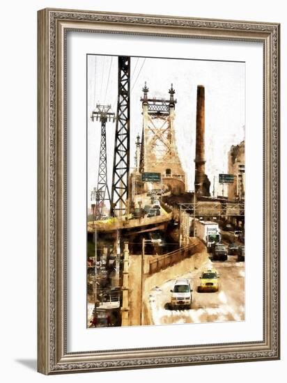 Ed Koch Queensboro Bridge Traffic II-Philippe Hugonnard-Framed Giclee Print