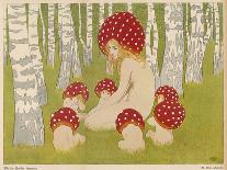 Creatures of the Woods in Their Toadstool Hats-Ed. Okun-Premier Image Canvas