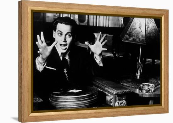 Ed Wood, Johnny Depp, Directed by Tim Burton, 1994-null-Framed Stretched Canvas