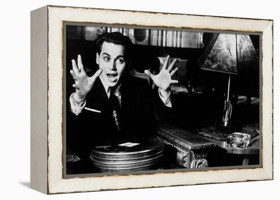 Ed Wood, Johnny Depp, Directed by Tim Burton, 1994-null-Framed Stretched Canvas