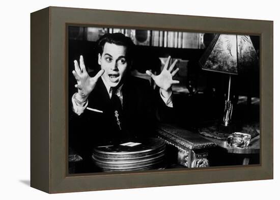 Ed Wood, Johnny Depp, Directed by Tim Burton, 1994-null-Framed Stretched Canvas