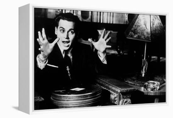 Ed Wood, Johnny Depp, Directed by Tim Burton, 1994-null-Framed Stretched Canvas