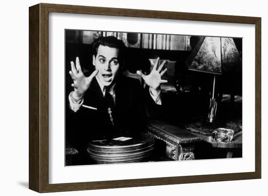 Ed Wood, Johnny Depp, Directed by Tim Burton, 1994-null-Framed Photo