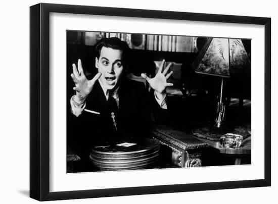 Ed Wood, Johnny Depp, Directed by Tim Burton, 1994-null-Framed Photo