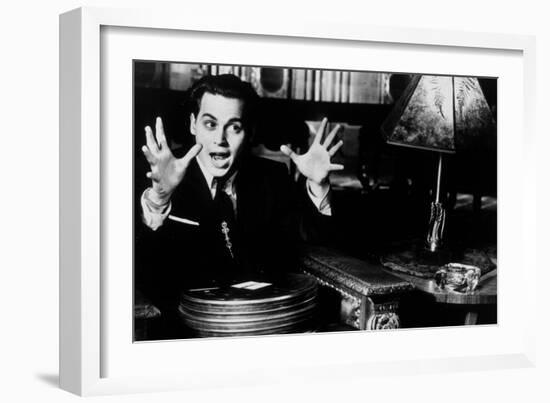 Ed Wood, Johnny Depp, Directed by Tim Burton, 1994-null-Framed Photo