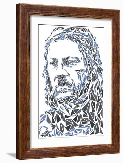 Eddard Stark-Cristian Mielu-Framed Art Print