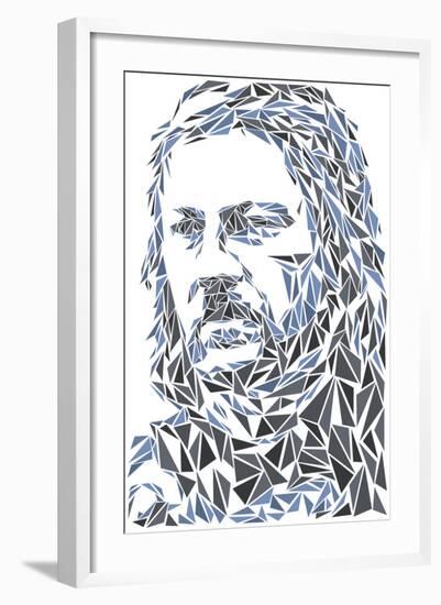 Eddard Stark-Cristian Mielu-Framed Art Print