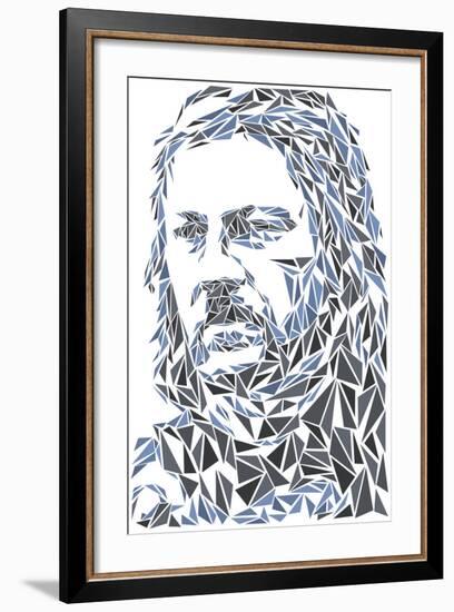 Eddard Stark-Cristian Mielu-Framed Art Print