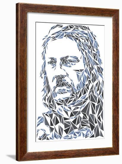 Eddard Stark-Cristian Mielu-Framed Art Print