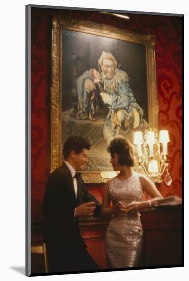 Eddie Fisher and Elizabeth Taylor in the Louis Sherry Bar, Metropolitan Opera, New York, NY, 1959-Yale Joel-Mounted Photographic Print