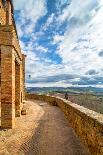 Idyllic Tuscan Landscape with Cypress Alley near Pienza, Val D'orcia, Italy-eddygaleotti-Framed Photographic Print