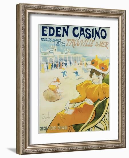 Eden Casino Poster-Henri Guydo-Framed Photographic Print