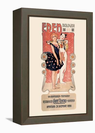 Eden: Ristorante-Caffe-Teatro-Birreria-Leopoldo Metlicovitz-Framed Stretched Canvas