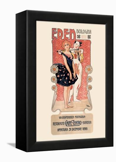 Eden: Ristorante-Caffe-Teatro-Birreria-Leopoldo Metlicovitz-Framed Stretched Canvas