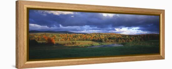 Eden, View of Field, Northeast Kingdom, Vermont, USA-Walter Bibikow-Framed Premier Image Canvas