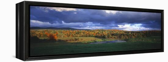 Eden, View of Field, Northeast Kingdom, Vermont, USA-Walter Bibikow-Framed Premier Image Canvas