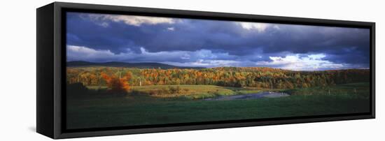 Eden, View of Field, Northeast Kingdom, Vermont, USA-Walter Bibikow-Framed Premier Image Canvas