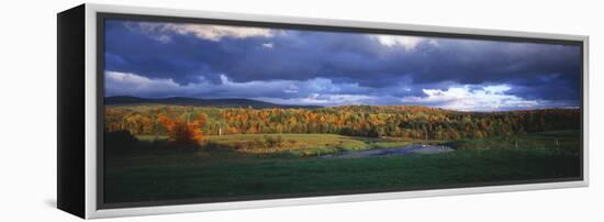 Eden, View of Field, Northeast Kingdom, Vermont, USA-Walter Bibikow-Framed Premier Image Canvas