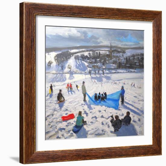 Edensor Village, Chatsworth, 2010-Andrew Macara-Framed Giclee Print