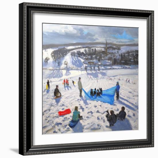 Edensor Village, Chatsworth, 2010-Andrew Macara-Framed Giclee Print