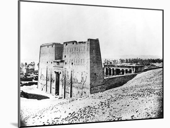 Edfu, Nubia, Egypt, 1887-Henri Bechard-Mounted Giclee Print