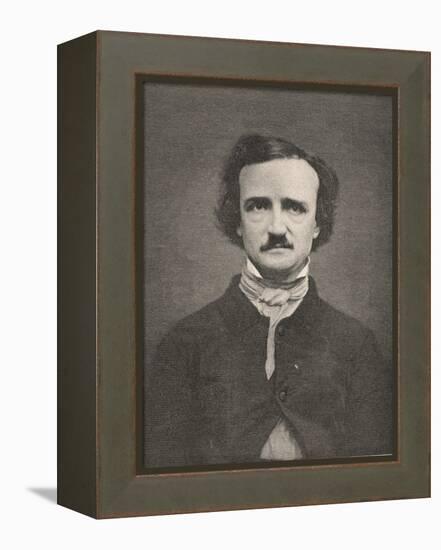 Edgar Allan Poe American Writer-Timothy Cole-Framed Premier Image Canvas