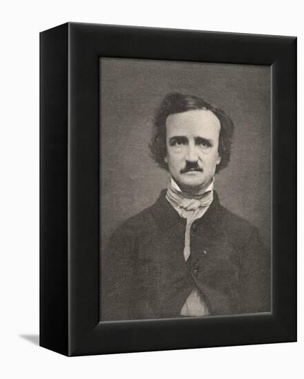 Edgar Allan Poe American Writer-Timothy Cole-Framed Premier Image Canvas