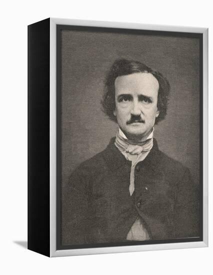 Edgar Allan Poe American Writer-Timothy Cole-Framed Premier Image Canvas