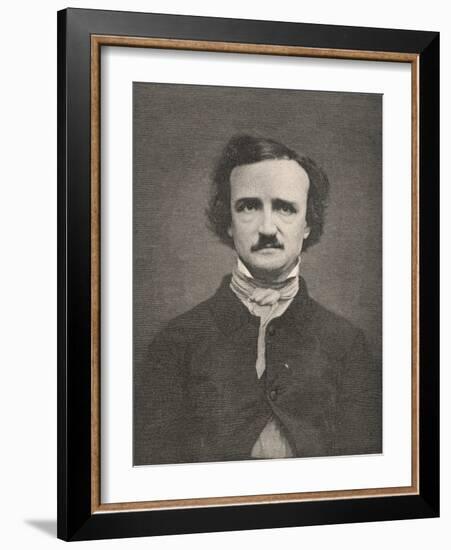 Edgar Allan Poe American Writer-Timothy Cole-Framed Photographic Print