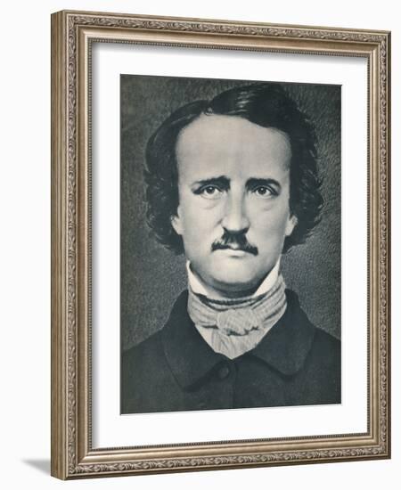 'Edgar Allan Poe', c1840, (1939)-Mathew Brady-Framed Photographic Print