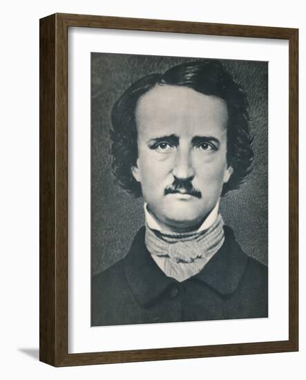 'Edgar Allan Poe', c1840, (1939)-Mathew Brady-Framed Photographic Print