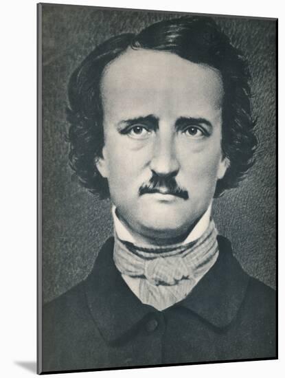 'Edgar Allan Poe', c1840, (1939)-Mathew Brady-Mounted Photographic Print