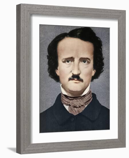 'Edgar Allan Poe', c1840, (1939)-Mathew Brady-Framed Photographic Print