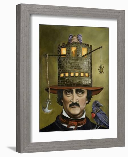 Edgar Allan Poe-Leah Saulnier-Framed Giclee Print