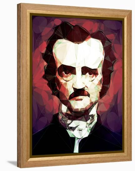 Edgar Allan Poe-Enrico Varrasso-Framed Stretched Canvas