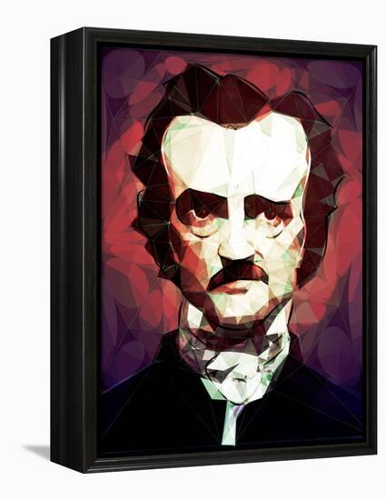 Edgar Allan Poe-Enrico Varrasso-Framed Stretched Canvas