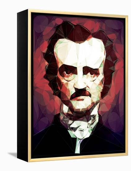 Edgar Allan Poe-Enrico Varrasso-Framed Stretched Canvas