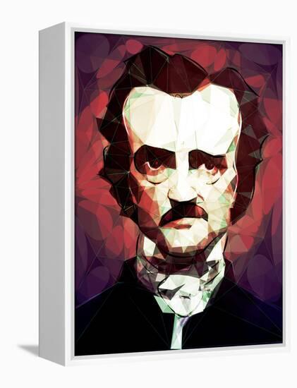 Edgar Allan Poe-Enrico Varrasso-Framed Stretched Canvas