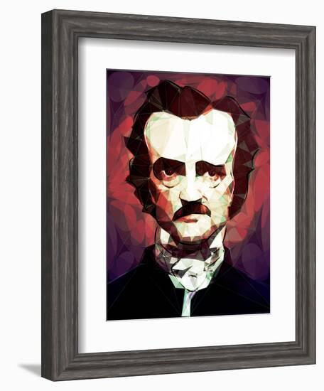 Edgar Allan Poe-Enrico Varrasso-Framed Art Print