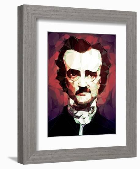 Edgar Allan Poe-Enrico Varrasso-Framed Art Print