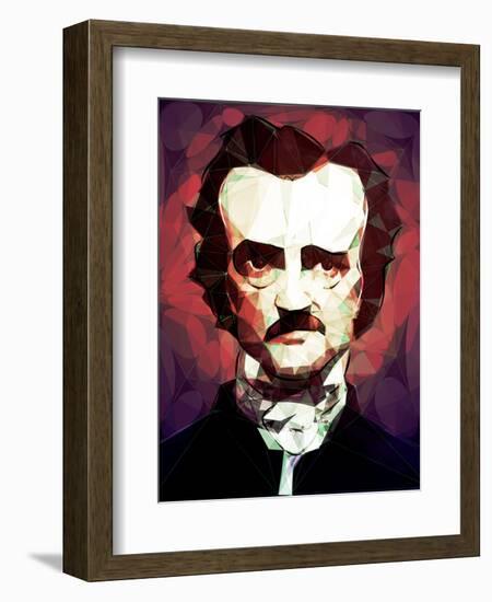 Edgar Allan Poe-Enrico Varrasso-Framed Art Print