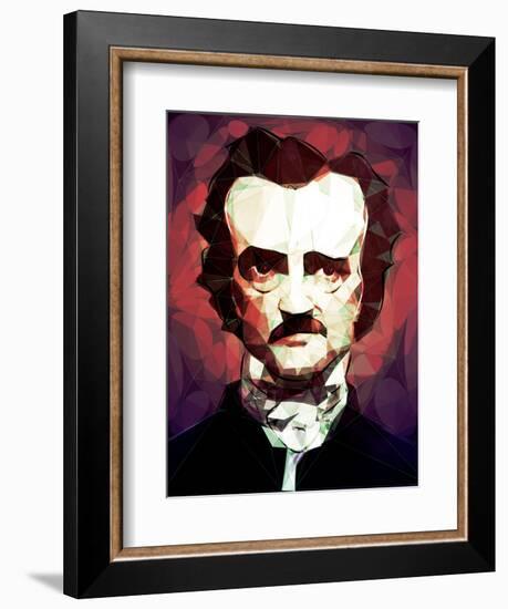 Edgar Allan Poe-Enrico Varrasso-Framed Art Print