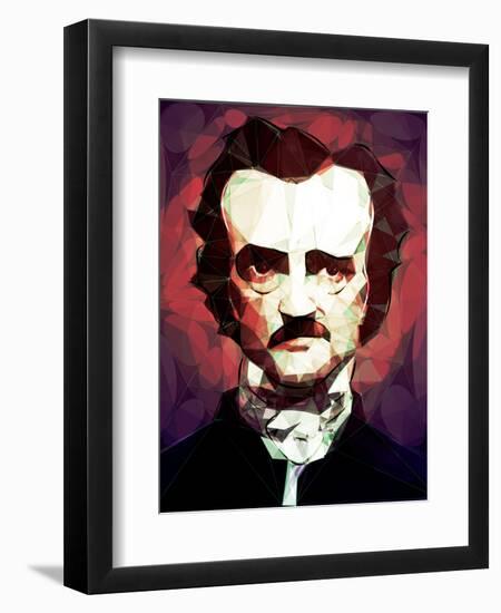 Edgar Allan Poe-Enrico Varrasso-Framed Art Print