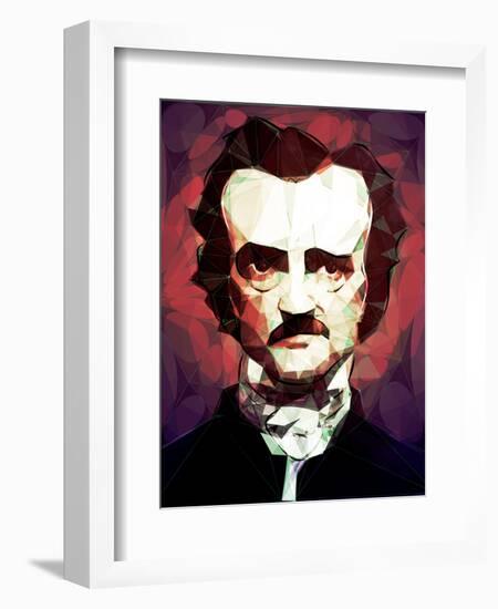 Edgar Allan Poe-Enrico Varrasso-Framed Art Print