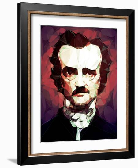 Edgar Allan Poe-Enrico Varrasso-Framed Art Print