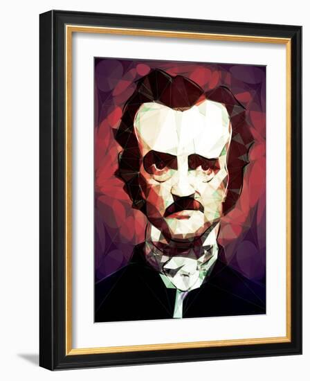 Edgar Allan Poe-Enrico Varrasso-Framed Art Print